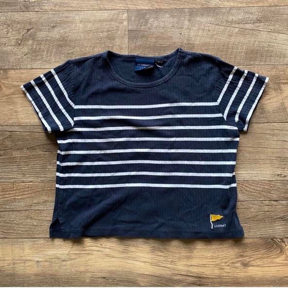 LizSport cropped preppy tee